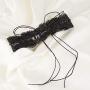 Lux Accessories Tan Blush Crochet Lace Faux Suede Wrap Long String Statement Choker Necklace