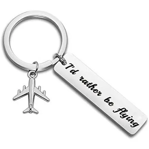Gzrlyf Id Rather be Flying Keychain Airplane Keychain Aviation Gifts for Pilots Flight Attendant Traveler Gifts Gzrlyf Id Rather be Flying Keychain Airplane Keychain Aviation Gifts for Pilots Flight Attendant Traveler Gifts