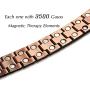 RainSo Mens Double Row Pure Copper Magnetic Therapy Bracelet Pain Relief for Arthritis 3500 Gauss with Gift Box Adjustable