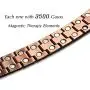 RainSo Mens Double Row Pure Copper Magnetic Therapy Bracelet Pain Relief for Arthritis 3500 Gauss with Gift Box Adjustable RainSo Mens Double Row Pure Copper Magnetic Therapy Bracelet Pain Relief for Arthritis 3500 Gauss with Gift Box Adjustable