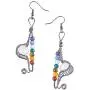 Nupuyai 7 Chakra Stone Bead Earrings for Women, Reiki Healing Crystal Dangle Hook Earrings Wire Wrapped Jewelry Nupuyai 7 Chakra Stone Bead Earrings for Women, Reiki Healing Crystal Dangle Hook Earrings Wire Wrapped Jewelry
