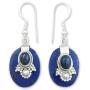 NOVICA Lapis Lazuli .925 Sterling Silver Dangle Earrings, Constellations
