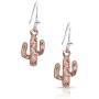 Montana Silversmiths Desert Darling Rose Cactus Earrings