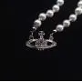 Apmoer Vivienne Westwood Golden Silver Saturn Pearl Necklace Diamond Necklace Pearl Bead Necklaces Crystal Rhinestone Saturn Planet Necklace for Women and Girls Apmoer Vivienne Westwood Golden Silver Saturn Pearl Necklace Diamond Necklace Pearl Bead Necklaces Crystal Rhinestone Saturn Planet Necklace for Women and Girls