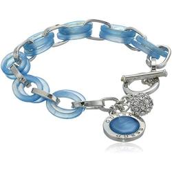 GUESS Womens Toggle Bracelet, Blue, One Size