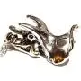 Silvertone Triceratops Skull Pendant on 18'' Chain Necklace Dinosaur Bones Silvertone Triceratops Skull Pendant on 18'' Chain Necklace Dinosaur Bones