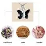 constantlife Cremation Jewelry for Ashes, Crystal Stone Butterfly Shape Stainless Steel Pendant Urn Necklace Keepsake for Women constantlife Cremation Jewelry for Ashes, Crystal Stone Butterfly Shape Stainless Steel Pendant Urn Necklace Keepsake for Women