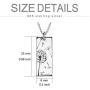 ROMANTICWORK 925 Sterling Silver Dandelion Necklaces for Women Make a Wish Necklace Dandelion Rectangle Festoon Necklace Dandelion Inspirational Jewelry for Women