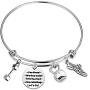WSNANG Workout Gift Fitness Bracelet with Dumbbell Kettlebell Charm Fitness Jewelry Fitness Lover Gift Running Gift