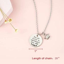 Melix Home Gift for Daughter Necklace from Mom Dad, Youll Always Be My Little Girl Necklace