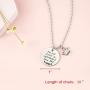Melix Home Gift for Daughter Necklace from Mom Dad, Youll Always Be My Little Girl Necklace