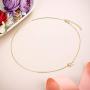 EVER FAITH 925 Sterling Silver Delicate Tiny Alphabet Initial 26 Letters Sideways Choker Necklace Jewelry for Women Girls
