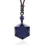MENGLINA Women Men Blue Sandstone Hexagram Star Pendant Necklace Lucky Love Natural Energy Stone Rope Chain Couple Necklace Jewelry Adjustable MENGLINA Women Men Blue Sandstone Hexagram Star Pendant Necklace Lucky Love Natural Energy Stone Rope Chain Couple Necklace Jewelry Adjustable