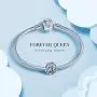FOREVER QUEEN Rainbow Charm for Charm Bracelet, 925 Sterling Silver Openwork Beads Colorful Bead Charm with Skin-Friendly Fish Cubic Zircon Stone Perfect for Bracelet Necklace