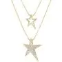 Chamqueen Double Layered Necklace Sweater Chain Jewelry V Shape Lariat Long Necklace for Women Girls