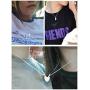 Zhia Matching Necklaces for Couples Best Friends, Magnetic Love Heart Jewelry
