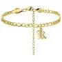 MEMGIFT 18K Gold Dainty Old English Initial Letter Anklets Bracelet for Women Cute Delicate Handmade Stainless Steel Simple Personalized 26 Alphabets Beach Jewelry Gifts for Birthday MEMGIFT 18K Gold Dainty Old English Initial Letter Anklets Bracelet for Women Cute Delicate Handmade Stainless Steel Simple Personalized 26 Alphabets Beach Jewelry Gifts for Birthday