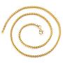 AINUOSHI Men & Women 925 Sterling Silver Solid 925 Italy 1MM 1.5MM 2MM 2.4MM Solid Franco Chain Necklace, Platinum/18K Gold Plated Necklace, Length, 16-24 Inch