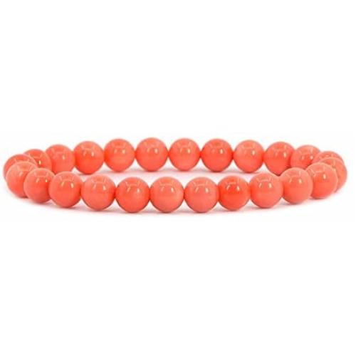 Justinstones Gem Semi Precious Gemstone 8mm Round Beads Stretch Bracelet 7 Inch Unisex
