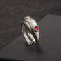 Fashion Frog Rings Silver Cute Animal Finger Frog Open Ring for Women Girls Boys Party Jewelry Gifts
