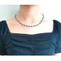 Dcfywl731 Evil Eye Choker Pendant Necklace for Women Dainty Cute Handmade Tiny Bead Necklace for Teen Girls