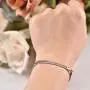 AOBOCO Sterling Silver Sister Bracelet Embellished with Crystals from Austria, Always My Sister Forever My Friend, Inspirational Christmas Anniversary Birthday Jewelry Gifts for Sister Best Friend