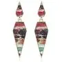 Bohemian Wood And Marble Effect Pentagon Shaped Drop Statement Earrings Bohemian Wood And Marble Effect Pentagon Shaped Drop Statement Earrings