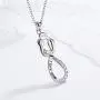 APOTIE Sterling Silver Infinity Lover Necklace Snake Couple I Love You Jewelry Gift for Wife Girlfriend Lover Valentines Day Anniversary APOTIE Sterling Silver Infinity Lover Necklace Snake Couple I Love You Jewelry Gift for Wife Girlfriend Lover Valentines Day Anniversary