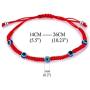 6pcs Evil Eye String Kabbalah Bracelets for Protection and Luck Hand-Woven Red Rope Cord Thread Friendship Bracelet Anklet (HS028-5)