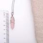 Paialco Jewelry Hand Wired Healing Crystal Point Chakra Pendant Necklace