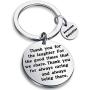 Babysitter Gift Thank You for Always Caring and Always Being There Keychain Appreciation Gift Nanny Thank You Gift