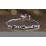 INSPIRED BY YOU. Sterling Silver Laboratory Created Opal and Cubic Zirconia Adjustable Tennis Style Bridal Bracelet for Women INSPIRED BY YOU. Sterling Silver Laboratory Created Opal and Cubic Zirconia Adjustable Tennis Style Bridal Bracelet for Women