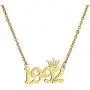 MICOMAKA Birth Year Number with Crown,Necklace Old English, Memorable Anniversary Jewelry for Women Girls, Personalized Birthday Jewelry 18K Real Gold Stainless Steel Pendant MICOMAKA Birth Year Number with Crown,Necklace Old English, Memorable Anniversary Jewelry for Women Girls, Personalized Birthday Jewelry 18K Real Gold Stainless Steel Pendant