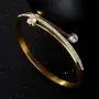 YCSLYW Love Friendship Bracelet Bracelet, with Cubic Zirconia Stainless Steel HingeJewelry, Crystal Oval Bracelet, is The Best Choice for Birthday Gifts and Valentines Day Gifts