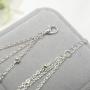 YienDoo Boho Multilayer Silver Ocean Wave Pendant Necklace Chain Dainty Sequins Choker Bohemian Layered Charm Beach Necklace Jewelry for Women and Girls