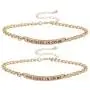 LUX ACCESSORIES Gold Tone Partners in Crime BFF Best Friend Bracelet Set LUX ACCESSORIES Gold Tone Partners in Crime BFF Best Friend Bracelet Set