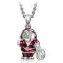 NINAQUEEN Charms Gifts Santa Claus 925 Sterling Silver Pendant Necklace with Peace Sign, Jewelry Gifts for Her Birthday Gift for Women Girl