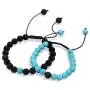 Matching Couples Distance Bracelets | Relationship Bracelets: Long Distance Relationship Gifts | Adjustable Stone Bond Bracelets, His And Hers Touch Bracelet Set With Gift Pouch