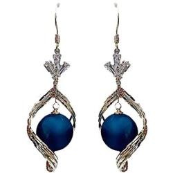 Luxury personality drops frosted pearl earrings long earrings earrings