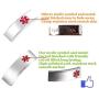 Murinsar Free Customized Surgical Steel Medical Alert Allergy Awareness Bracelet Adjustable ID Bangle for Emergency Aid