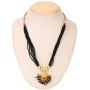 Efulgenz Indian Bollywood Antique Traditional Gold Plated Thushi Mangalsutra Pendant Necklace Set Jewelry for Women