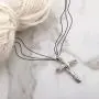PZ Paz Creations .925 Sterling Silver Polished Cross Electroform Pendant Necklace