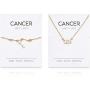 Cancer Zodiac Necklace and Bracelet, Astrology Jewelry Set for Women (2 Pieces)