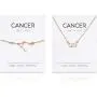 Cancer Zodiac Necklace and Bracelet, Astrology Jewelry Set for Women (2 Pieces)