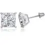 TIONEER 14K Solid Gold or Sterling Silver Stud Earrings for Women and Men Cubic Zirconia Round Cut & Princess Cut (3mm - 9mm) TIONEER 14K Solid Gold or Sterling Silver Stud Earrings for Women and Men Cubic Zirconia Round Cut & Princess Cut (3mm - 9mm)