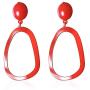 D EXCEED Womens 4 Pairs Twist Wave Dangle Drop Earrings Fashion Geo Shaped Curve Linear Design Dangle Earrings Sets for Women Girls