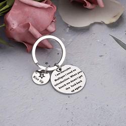 KUIYAI Hamilton Broadway Musical Inspired Gift Hercules Mulligan Quote Keychain Rise up Keyring Inspirational Gift Theater Jewelry