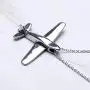 Fanery Sue Stereoscopic Aircraft Model Personalized Necklace Custom Engraved Name Pendant Necklace Pilot Gift Fanery Sue Stereoscopic Aircraft Model Personalized Necklace Custom Engraved Name Pendant Necklace Pilot Gift