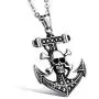 Skull Anchor Pendant Choker Necklace for Men Gothic Punk Crossbones Skeleton Heads Anchor Necklace Chain Fashion Jewelry Skull Anchor Pendant Choker Necklace for Men Gothic Punk Crossbones Skeleton Heads Anchor Necklace Chain Fashion Jewelry