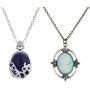 Winssi 2 Pcs Vampire Diaries Necklaces Set Elena Necklace Cameo Katherine Necklace Costume Jewelry